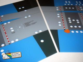 Kunststof paneel brug weg- en waterbouw met verkeerssituatie